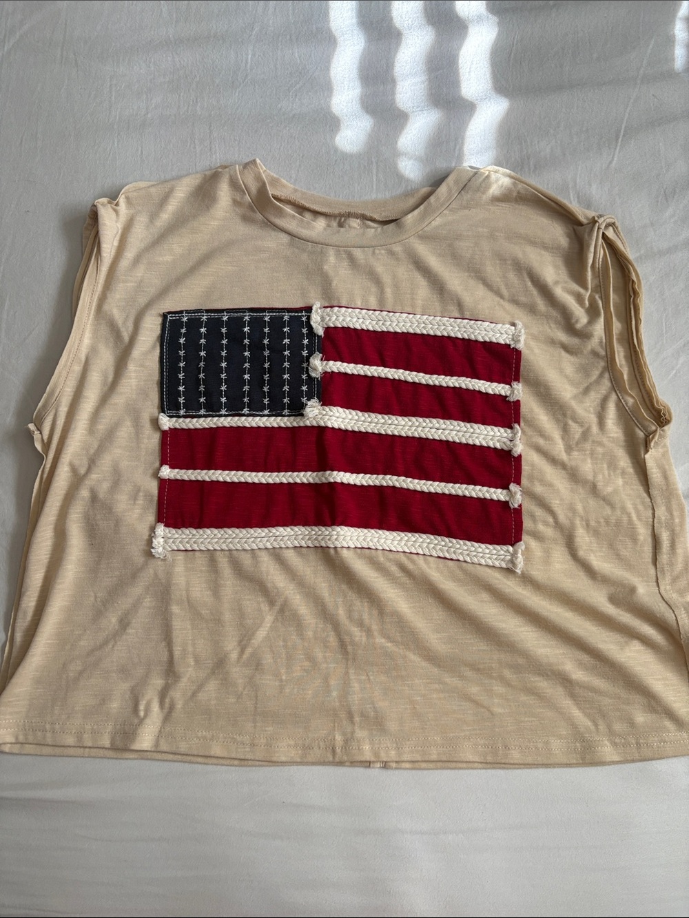 American flag tank top
